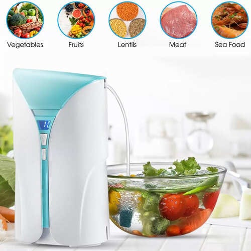 Prestige CleanHome POZ 1.0 Fruit and Vegetable Cleaner ,16 L, 10W (White, Blue)