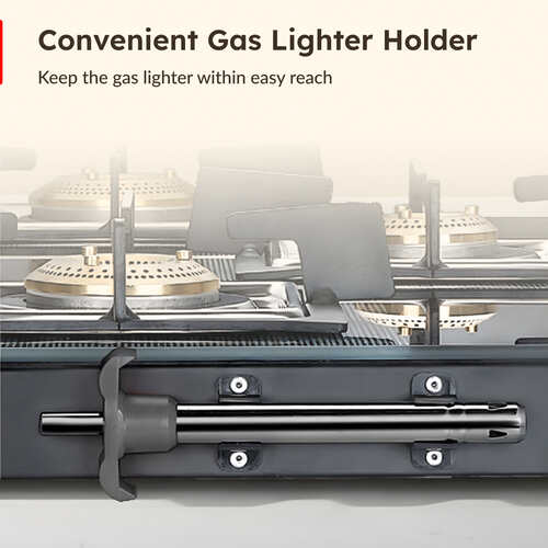 Prestige Vectra 3 Burner Glasstop Gas Stove|Superior Toughened Glass|Jumbo Brass Burner|3-Way Gas Inlet|360 Degree Revolving Nozzle|10 Years Warranty on Glass|Black