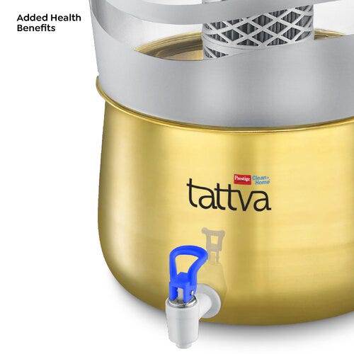 Prestige CleanHome Tattva 4.0 Brass Water Purifier, 16 L