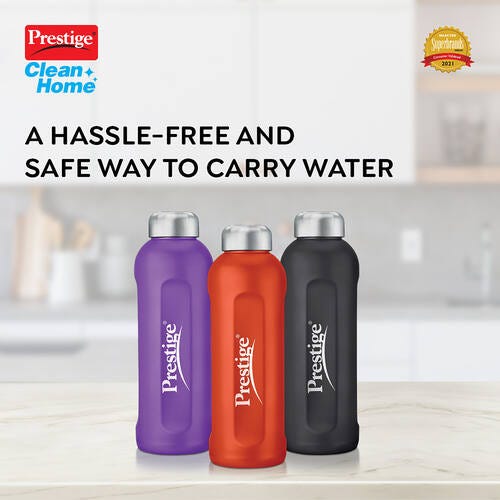 Prestige PDWBC Double Walled Coloured Stainless Steel Water Bottle (Assorted) - Pack of 1