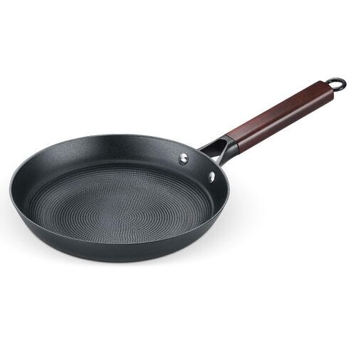 Prestige Castlite Patterned Enamel Coated Cast Iron Fry Pan  | High Heat Retention, Rust-Proof | Gas & Induction Compatible | Low-Oil Cooking | Stay-Cool Handle | Easy Clean | 15Y Warranty