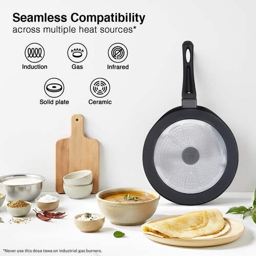 Omega Die-Cast Plus Aluminium Non-Stick Tawa 31 cm