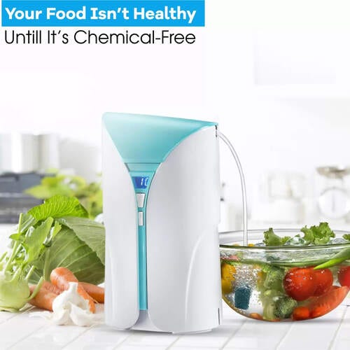 Prestige CleanHome POZ 1.0 Fruit and Vegetable Cleaner ,16 L, 10W (White, Blue)