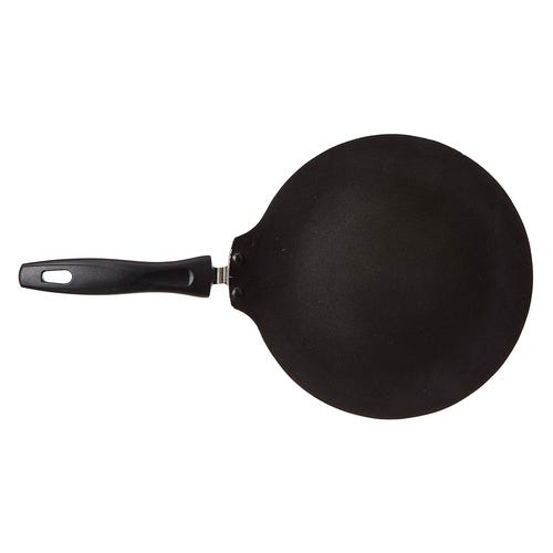 Prestige Omega Deluxe Induction Base Non-Stick Aluminium Flat Dosa Tawa, Red