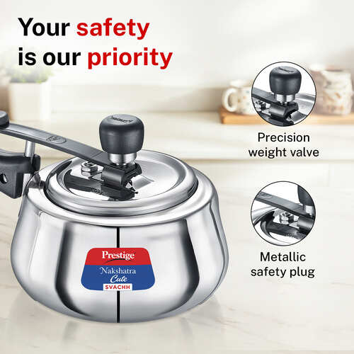 Prestige Nakshatra Cute Svachh Stainless Steel Pressure Cooker