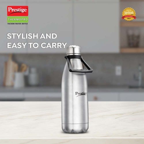 Prestige CleanHome Thermopro PWSL Stainless Steel Vacuum Water Bottle (Silver)