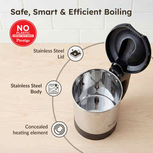 Prestige Electic Travel Kettle 0.5 L V2 (0.5 L with Concealed Element)