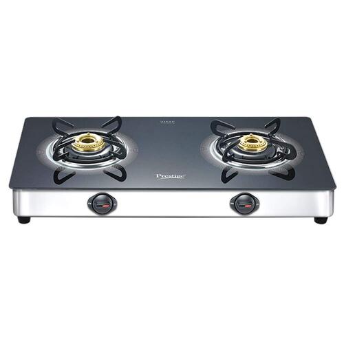 Prestige Royale Plus Schott Glass Top Gas Stove - (Black)