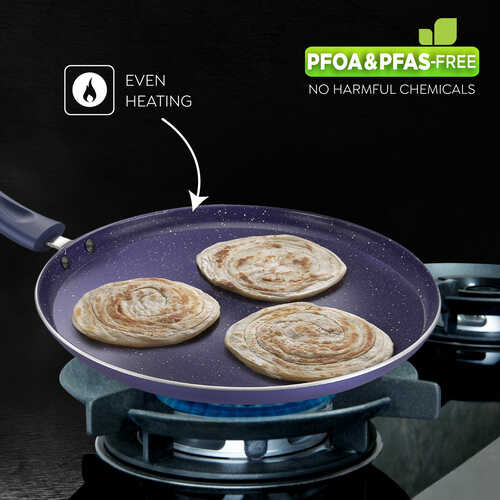 Prestige Ceraglide Ceramic Coating Non-Stick Aluminium Cookware Omni Tawa