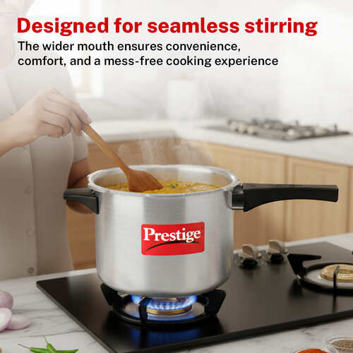Prestige Popular Aluminium Staight Wall Outer Lid Pressure Cooker Combo, (2 + 3 + 5 Litres)