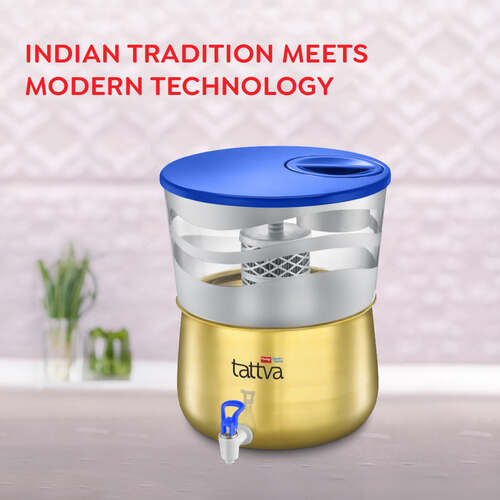 Prestige CleanHome Tattva 4.0 Brass Water Purifier, 16 L