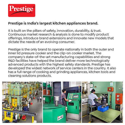 Prestige Tri Ply Splendor Tadka Pan 13 Cm 550Ml Stainless Steel Cookware