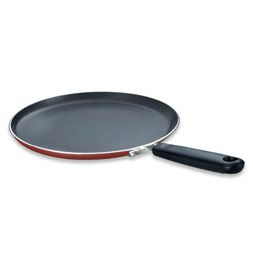 Prestige Omega Deluxe Aluminium Induction Base Non-Stick Omni Tawa, (Red)