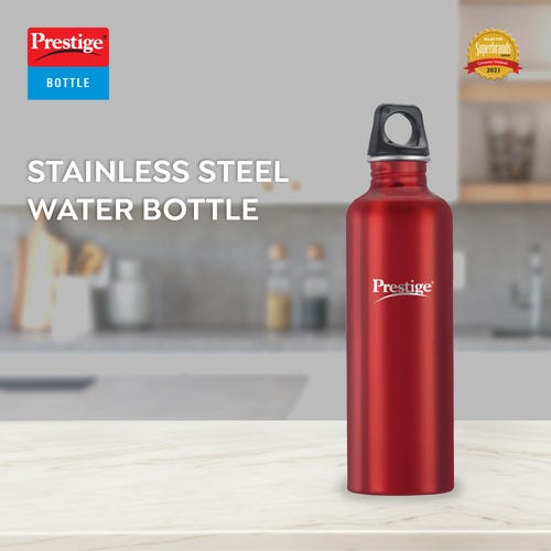 Prestige PSWBC 02 Stainless Steel Water Bottle, 750 ml (Red)