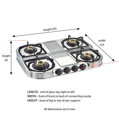 Prestige Royale Stainless Steel Gas Stove - DGS