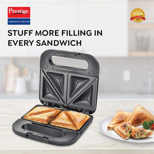 Prestige Sandwich Toaster With Fixed Sandwich Plates - PSDP 03 - SS