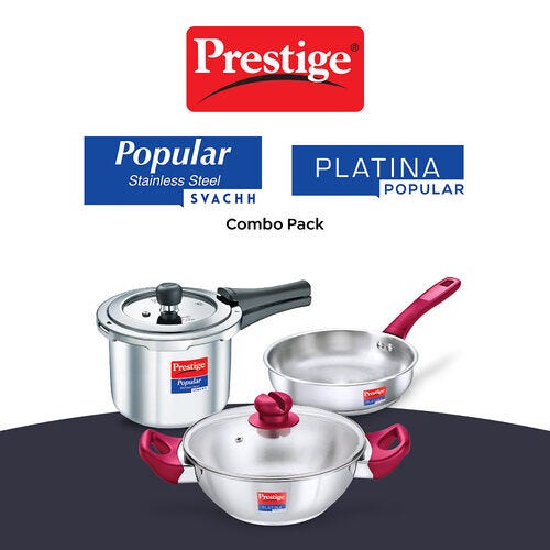 Prestige Popular Stainless Steel Combo