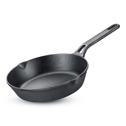 Prestige Cast Iron Fry Pan 20cm/1.5L | Neocast Flo | Non-Stick | Chemical Free | Preseasoned | Sturdy Handle | Healthy Eating | Gas & Induction Compatible | Lifetime Warranty