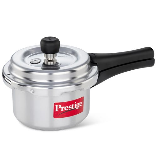 Prestige Popular Plus Svachh Virgin Aluminium Spillage Control Pressure Cooker (Silver)