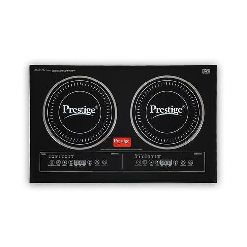 Prestige Double Induction Cooktop PDIC 3.0 - 2000 Watts | Indian Menu Option | 1 year Warranty