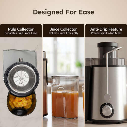 Prestige PCJ 7.0 Stainless Steel Centrifugal Juicer 500 W (SIlver, Black)