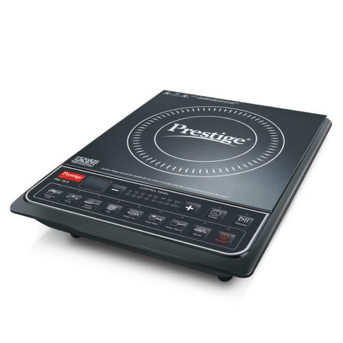 Prestige PIC 16.0 Plus 2000 Watts Induction Cooktop | 4KV Surge Protection | 8 Preset Indian Menu Option with Timer | Soft Touch Button | Easy to clean | Portable | Black |1Y Warranty | BIS