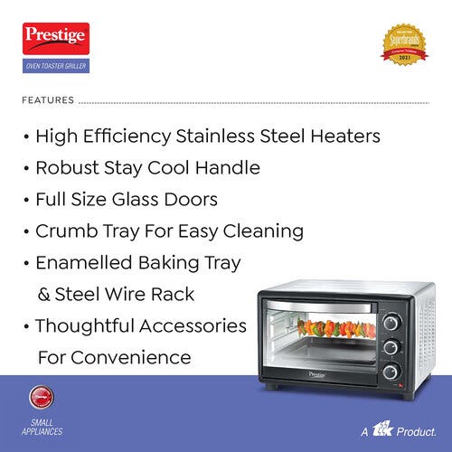 Prestige POTG 46RC Oven Toaster Griller with Convection and Air Fryer Function