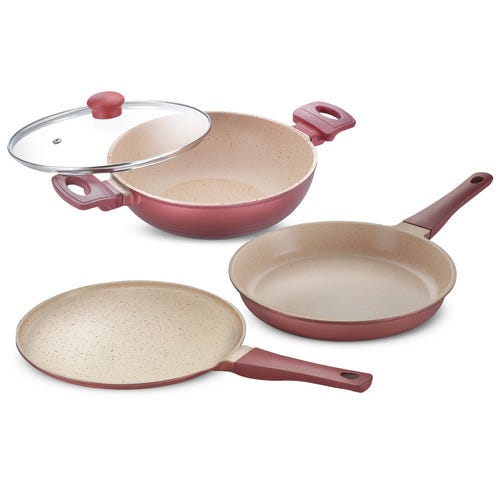 Prestige Omega Diecast Non-Stick Cookware Combo Set