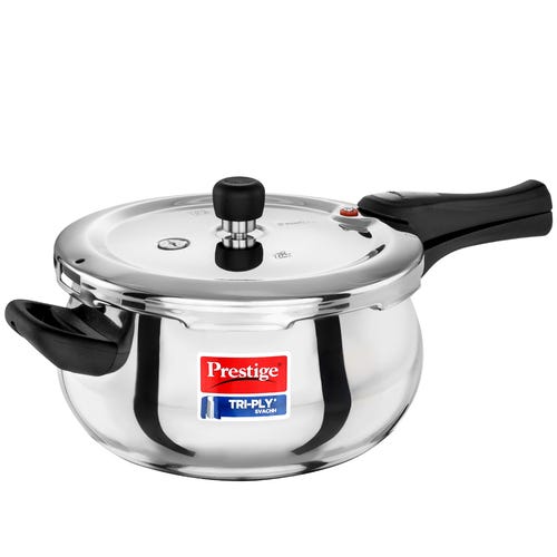 PRESTIGE SVACHH TRI-PLY HANDI PRESSURE COOKER 3 LITRE 5 L