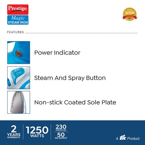 Prestige Magic Steam Iron - PSI 12