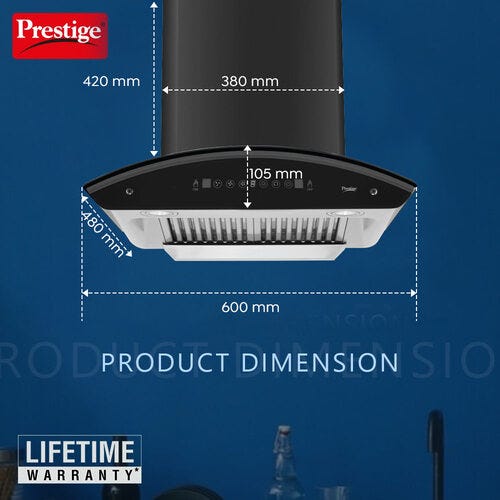 Prestige Split Kitchen Hood - Prestige Zen 600