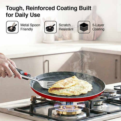 Prestige Omega Marble Aluminium Non-Stick Cookware - Omni Tawa Dia 25Cm