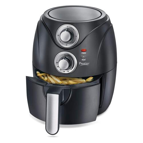 Prestige PAF 6.0 Electric Air Fryer | 80% less Oil Consumption | 2.5L Capacity | 1200 Watts Power | Fry,Grill,Roast & More | Temperature & Time Control |Easy to Clean Frying Basket | Black