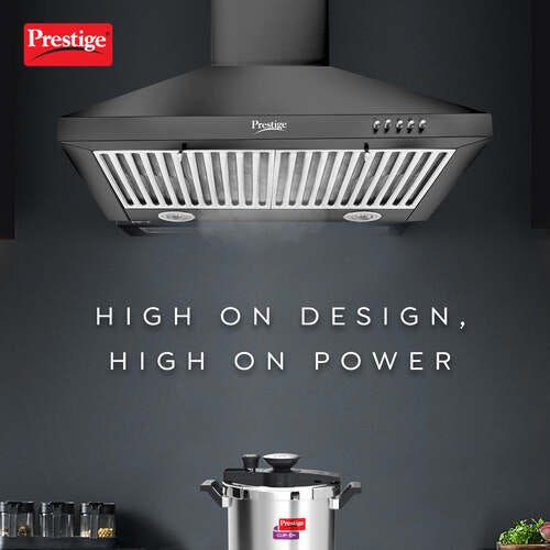 Prestige Kitchen Hood Dura Plus Contemporary Black