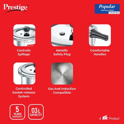 Prestige Popular Stainless Steel Combo