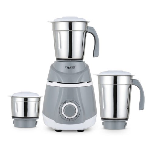 Prestige Classic 500 W Juicer Mixer Grinder (Atlas Classic | 3 Jars | with Flow Breaker Design | White, Grey)