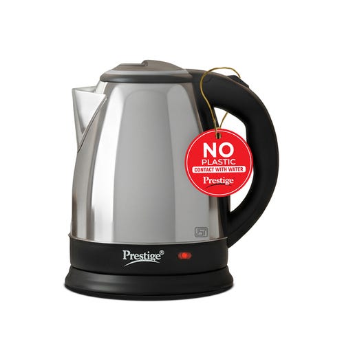 Prestige PKOSS Stainless Steel Electric Kettle 1500W (Silver)