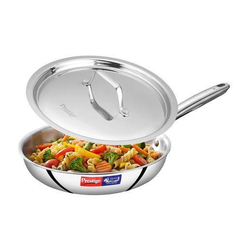Prestige Tri Ply Splendid Fry Pan With SS Lid 22 cm
