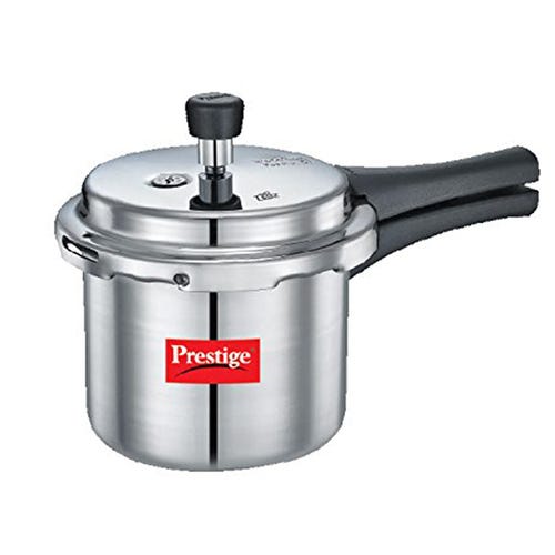 Prestige Popular Virgin Aluminium Precision Weight Valve Pressure Cooker, 2 L Tall (Silver)