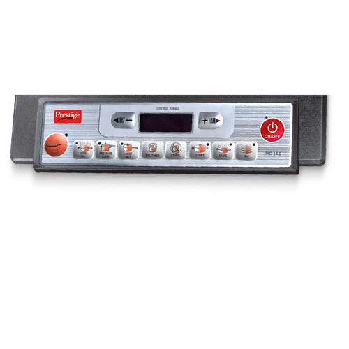 Prestige PIC 14.0 Plus Induction Cooktop 1900 W with Pre-set Indian Menu Options (Black)
