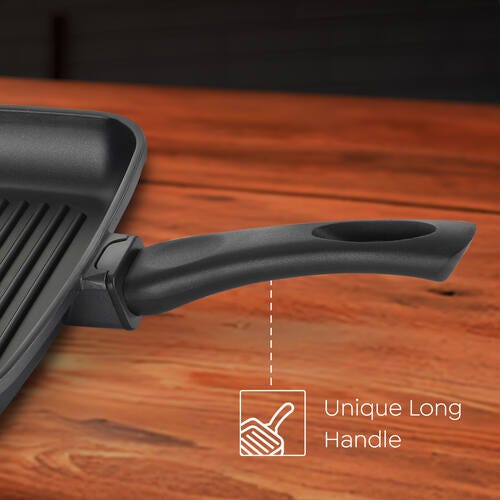 Prestige Omega Die Cast + Aluminium Non-Stick Square Grill Pan