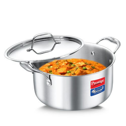 Prestige Tri Ply Splendid Casserole With SS Lid 16 cm