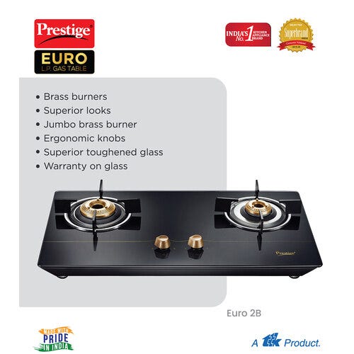 Prestige Euro L.P. Glass Top Gas Stove