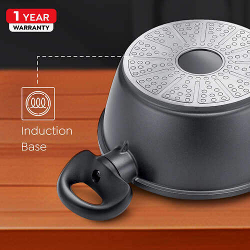 Omega Die-Cast Plus Aluminium Non-Stick Casserole with Glass Lid