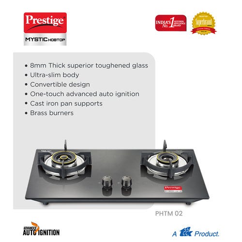 Prestige Mystic Toughened Glass Top Hobtop - PHTM