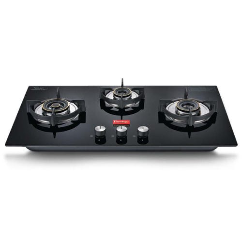 Prestige Vogue Auto Ignition Toughened Glass Hobtop (3 Burners) PHTV 03