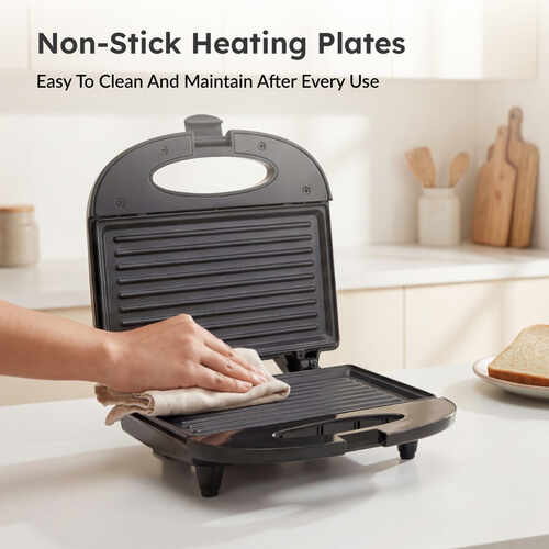 Prestige PGMFS Sandwich Toaster 700W with Non-stick Fixed Grilled Plates