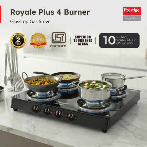 Prestige Royale Plus GT 04 Toughened Black Glass Top