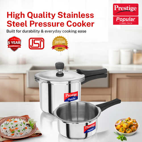 PRESTIGE SS POP COMBI 3L 2L BODY2 LID1