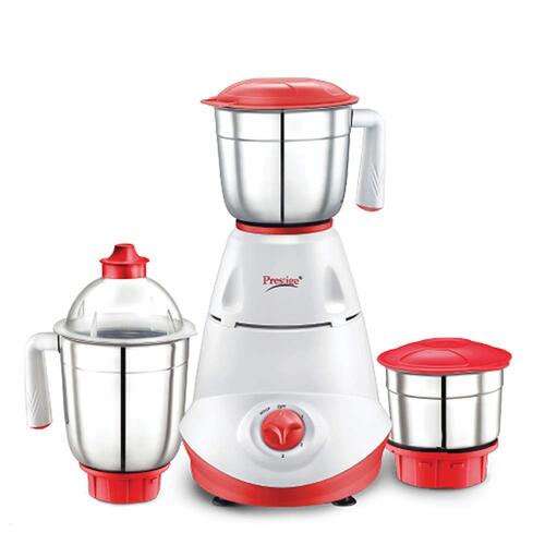 Prestige Viva Mixer Grinder, 550W, 3 Jars (Red)